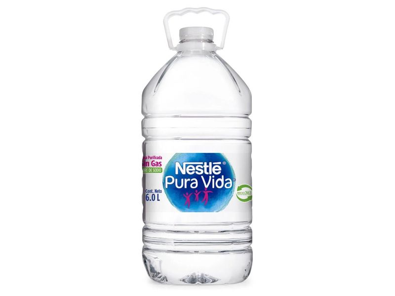 Agua Mineral Nestlé Sin gas Vegano 6 L