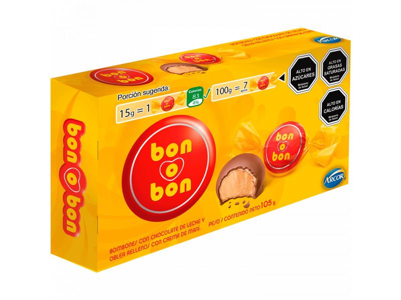 Confite Bon O Bon Chocolate Caja de 7 Unidades
