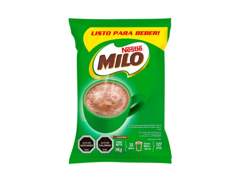 Saborizante para Leche Milo Chocolate Polvo 1 Kg