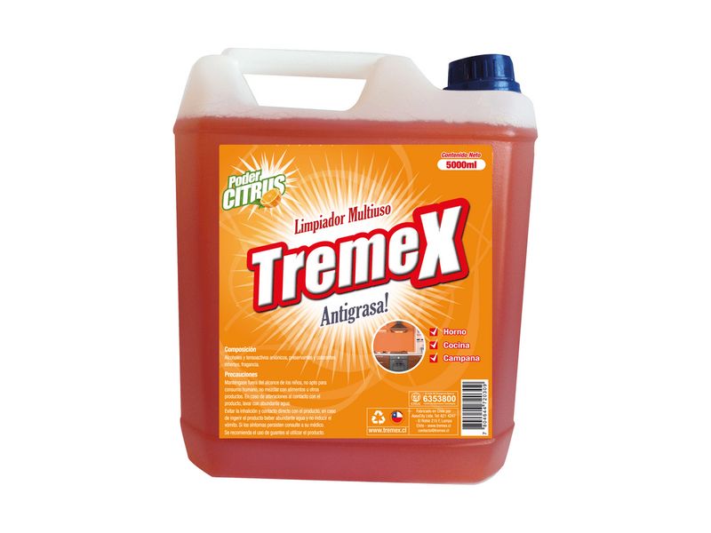 Limpiador Anti Grasa Tremex Naranja 5 L