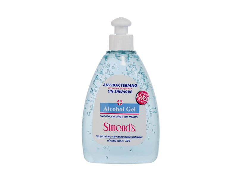 Alcohol Gel Simond'S 70 % Sin Enjuague 360 ml