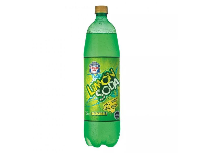 Bebida gaseosa Canada Dry Limón Soda Botella 1.5 L