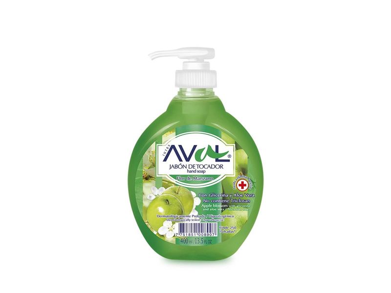JABON LIQ. 400 ML. AVAL MANZANA VALVULA