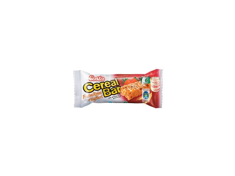 Barra de Cereal Costa Frutos Rojos + Yogurt 20 Unidades