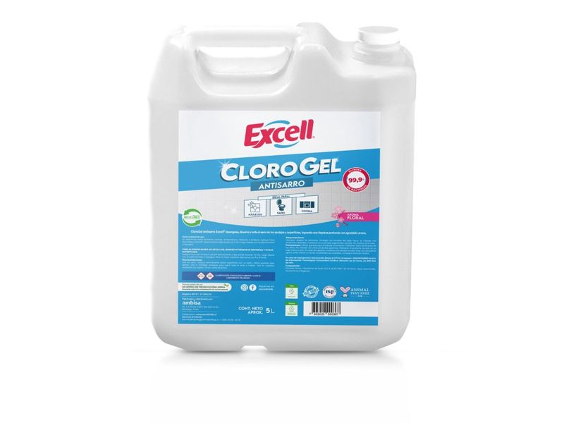 Cloro Gel Excell Anti sarro 5 L
