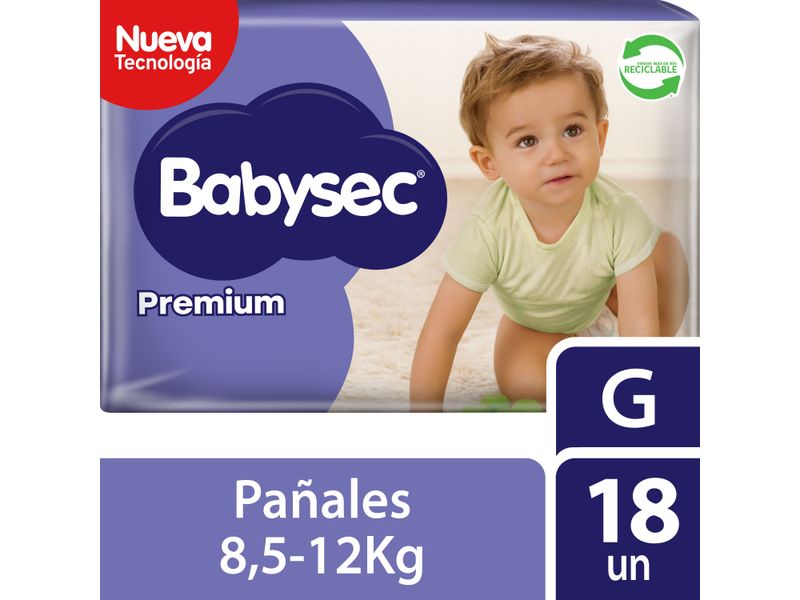 PAÑAL BABYSEC PREMIUM FP G X 18 UN