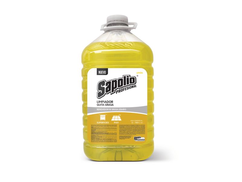 Limpiador Antigrasa Sapolio Profesional Limón 5 L