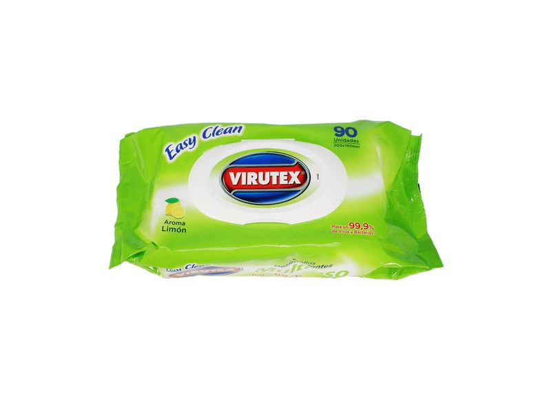 Toallas Desinfectantes Virutex Easy Clean Aroma Limón 90 Unidades