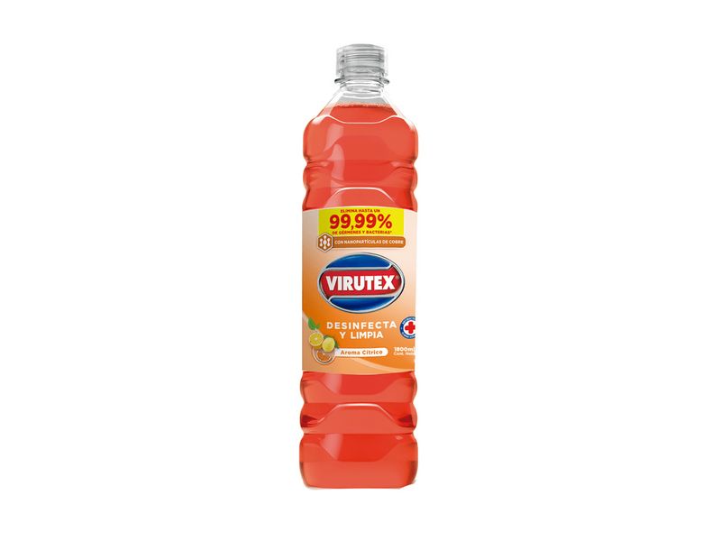 Limpiador Piso Desinfectante Virutex Cítrico 1.8 l