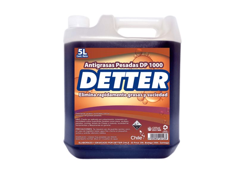 Limpiador Anti Grasa Detter DP-1000 5 L