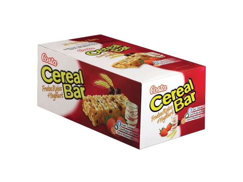Barra de Cereal Costa Frutos Rojos + Yogurt 8 Unidades 21 g