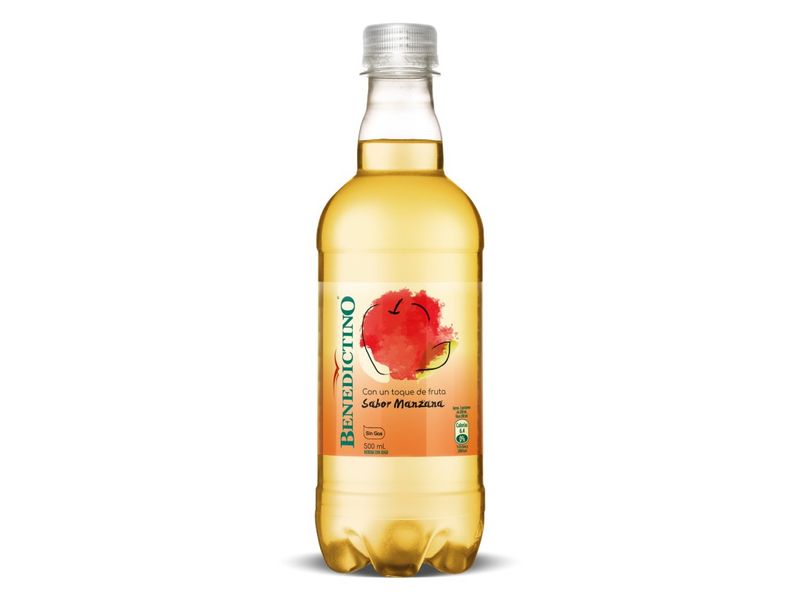 Agua Saborizada Benedictino Manzana Botella 500 ml