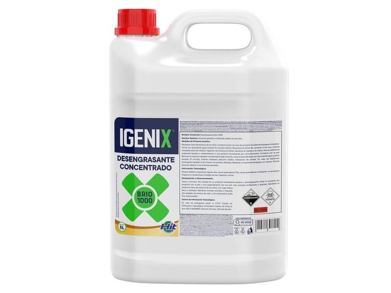 Limpiador Desengrasante Igenix Brio 1000 Concentrado 5 L