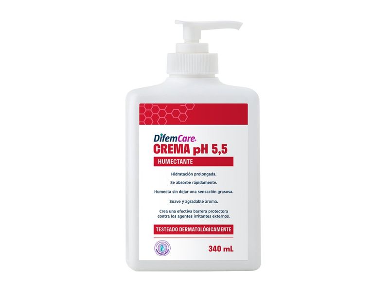 Crema Humectante Difem Care pH 5.5 340 Ml
