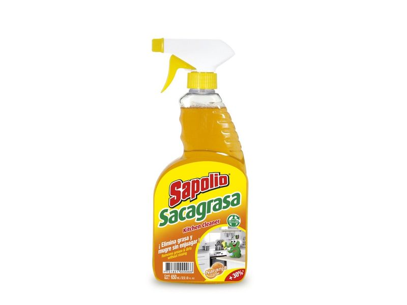 Limpiador Antigrasa Sapolio Gatillo Naranja 650 Ml