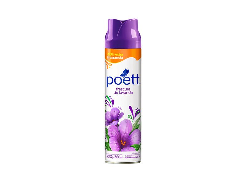 Desodorante Ambiental Poett Aerosol Frescura de Lavanda 360 ml