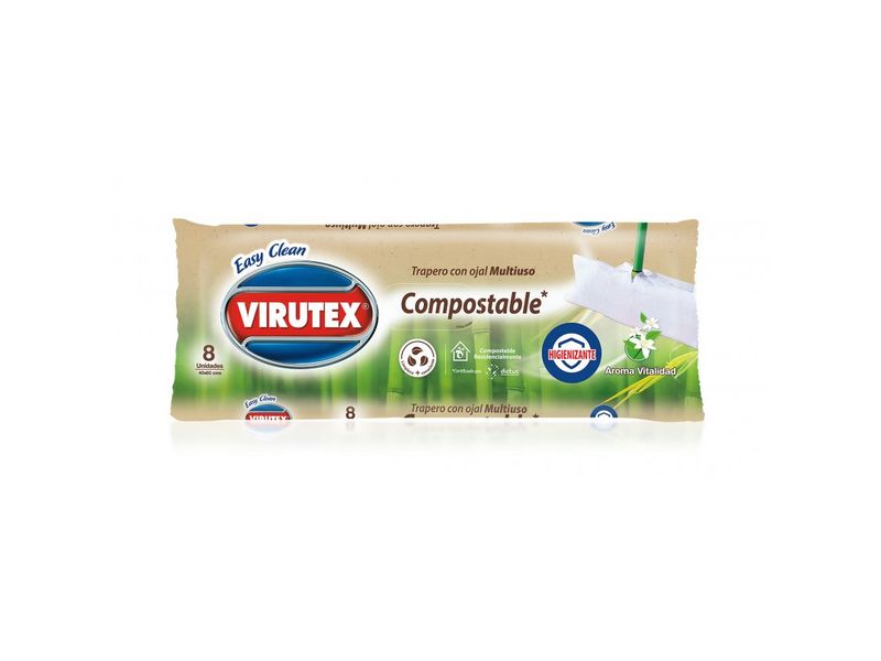 Trapero Húmedo Virutex Vitalidad 40x60 cm 8 Unidades