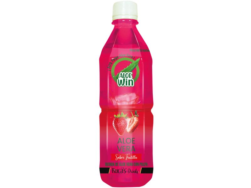 Bebida de Aloe Vera Win Sabor Frutilla 500 ml