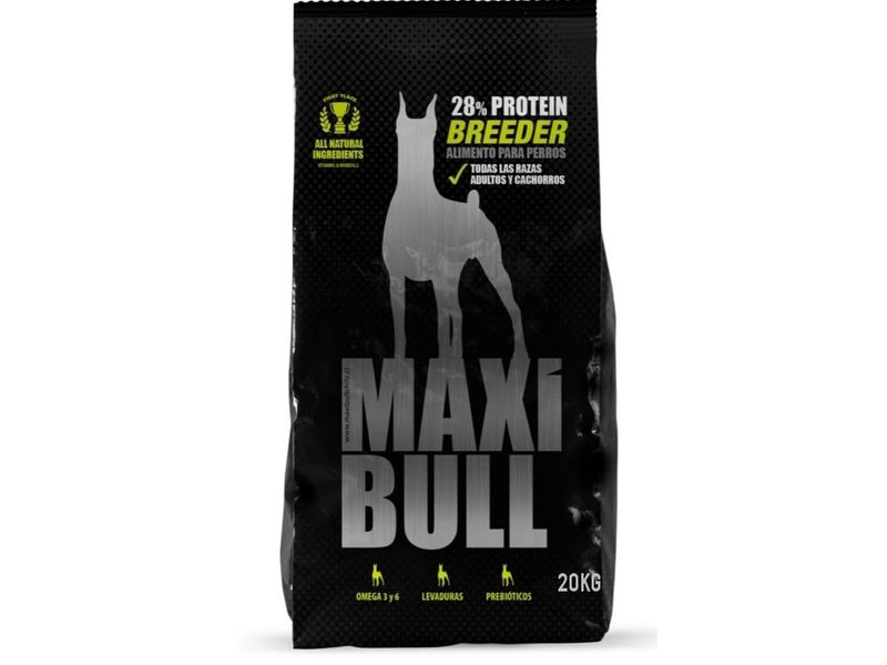 MaxiBull Breeder 20kg (perros adultos y cachorros todas las razas)