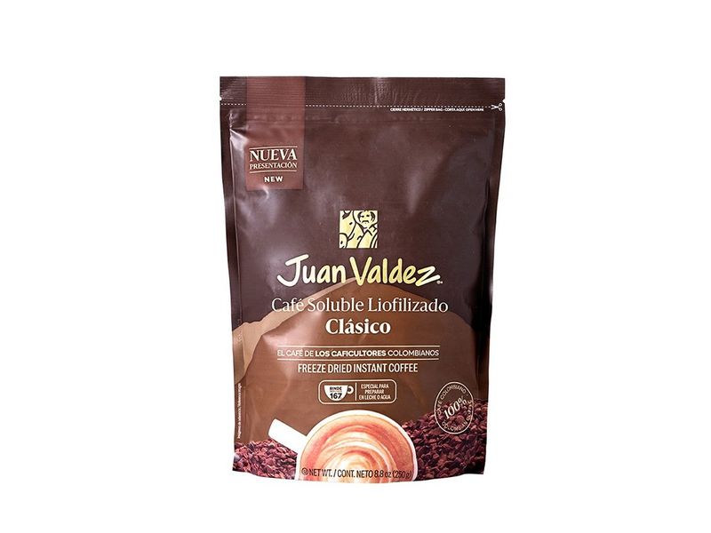 Café Instantáneo Liofilizado Juan Valdez Doypack 250 g