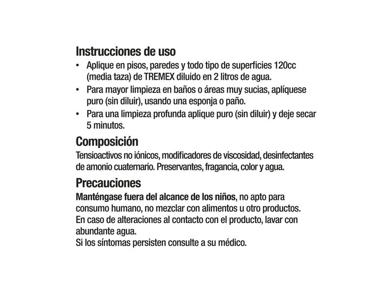 Limpiador Piso Tremex Bambú 900 ml