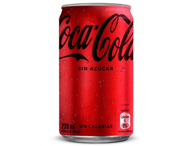 Bebida Coca-Cola Sin Azúcar Lata 220 ml