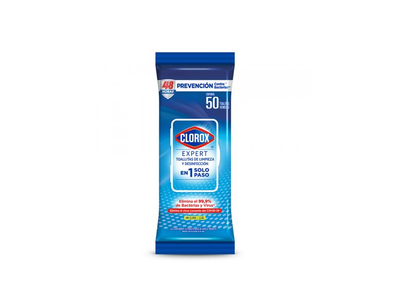 Toallas Desinfectantes Clorox Expert Flowpack 50 Unidades