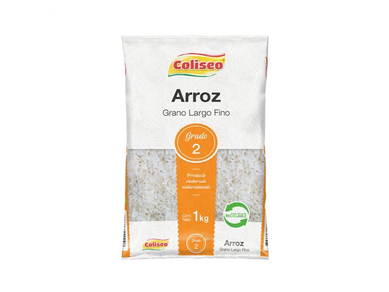 Arroz Coliseo Grado 2 Largo Fino 1 kg