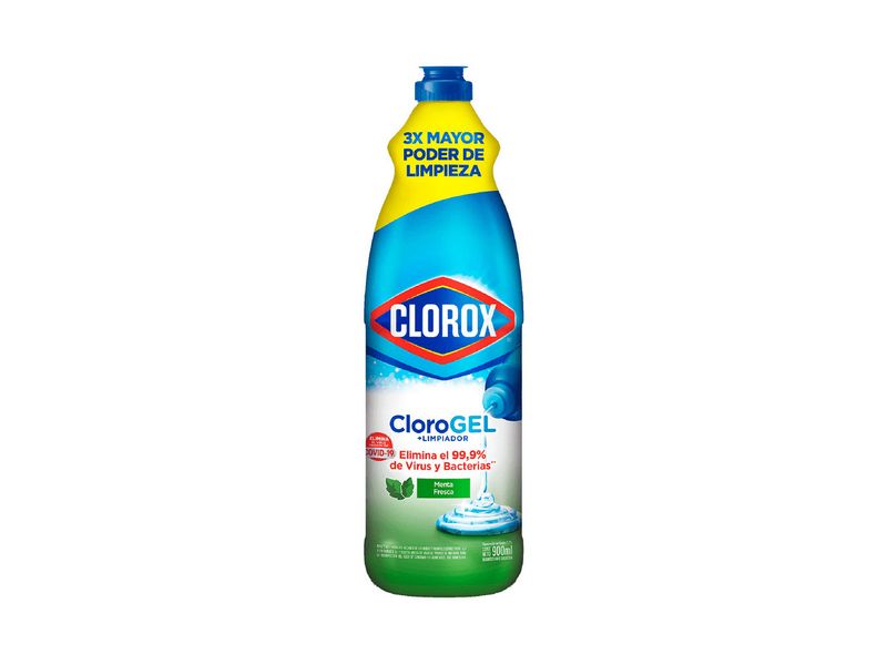 Cloro Gel Clorox Menta 900 ml