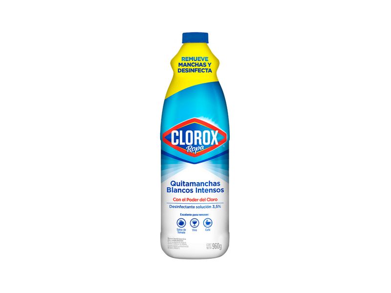 Cloro 960 cc. Clorox Blancos Intensos