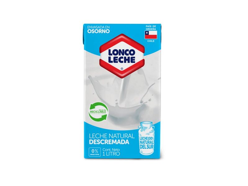 Leche Líquida Loncoleche Descremada 1 L