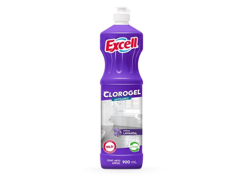 Cloro Gel Excell Anti Sarro Lavanda 900 ml