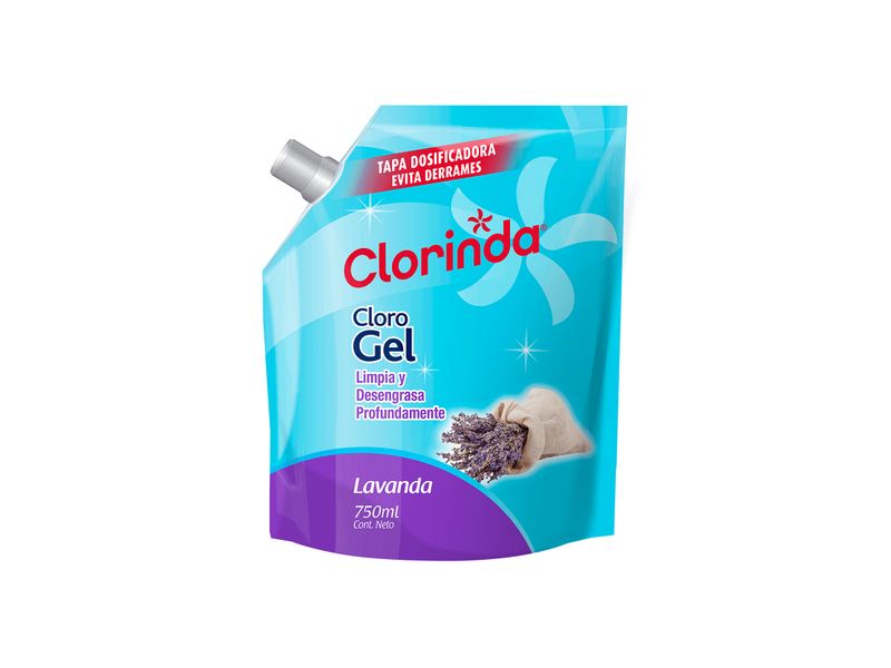 Cloro Gel Clorinda Lavanda 750 ml
