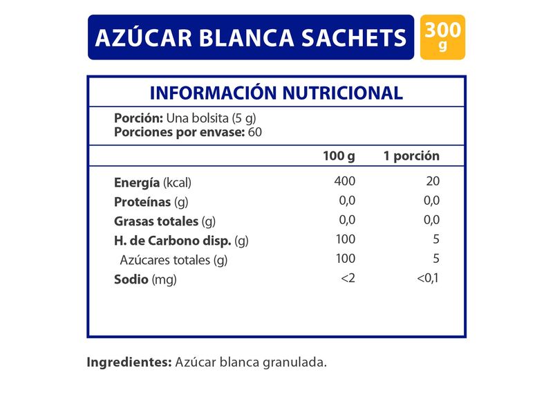 Azúcar Blanca Iansa 5 g 800 Sachet