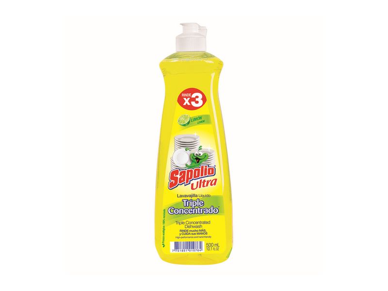 Lavaloza Líquido Sapolio Limón 500 ml