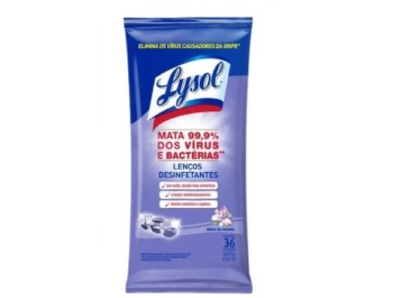 Toallas Desinfectantes Lysol Biodegradable Brisa de la Mañana 36 Unidades