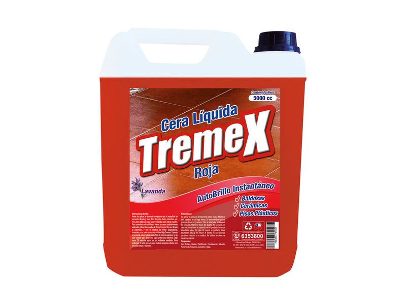 Cera Líquida Tremex Auto Brillo 5 L Rojo