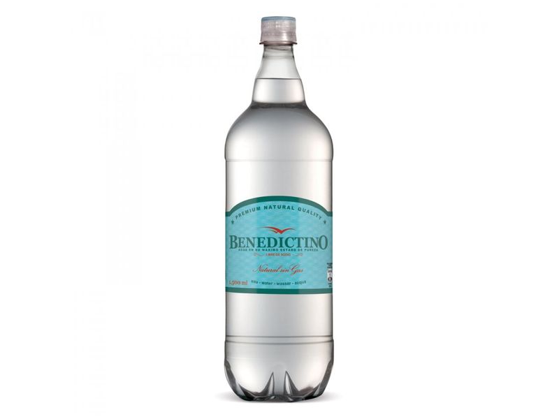 Agua Purificada Benedictino Sin gas Botella 1.5 L