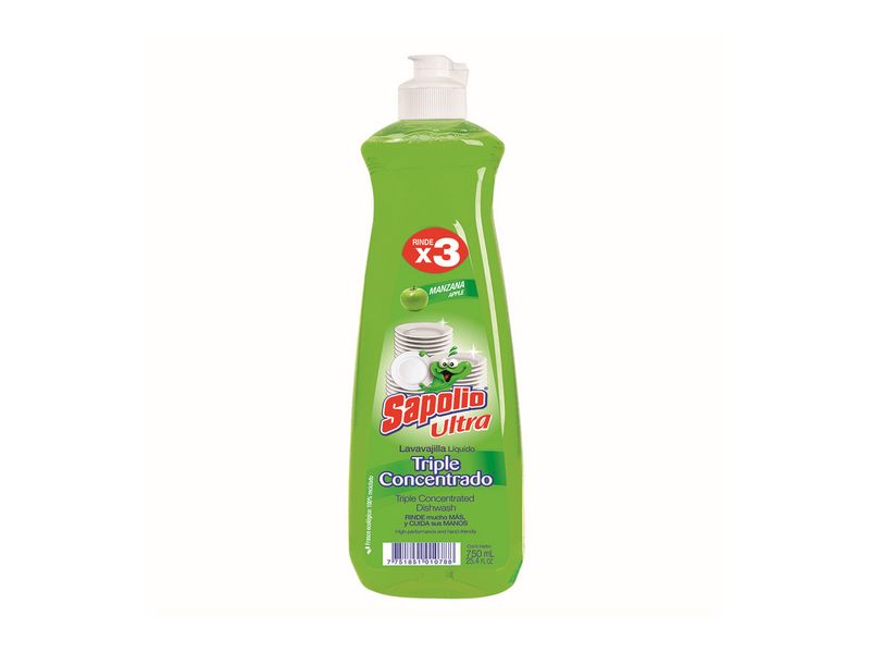 Lavaloza Líquido Sapolio Manzana 750 ml