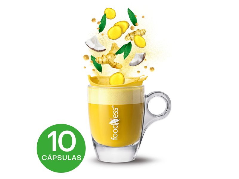 Cápsula Tipo Dolce Gusto Foodness Golden Milk 10 Unidades