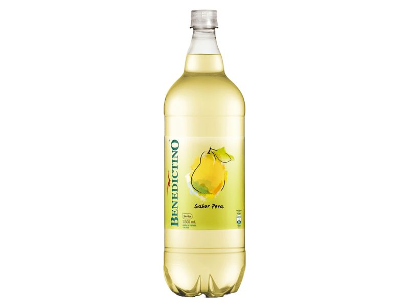 Agua Saborizada Benedictino Pera Botella 1.5 L